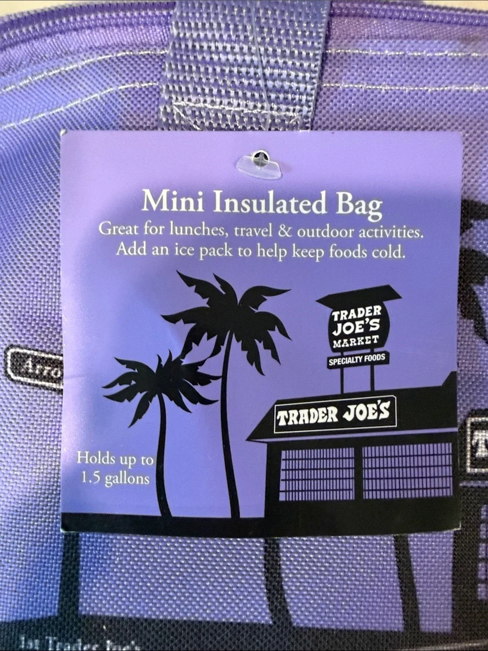 NWT Trader Joe's Purple Mini Insulated Bag